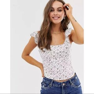 NWT Free People Stay With You Top
